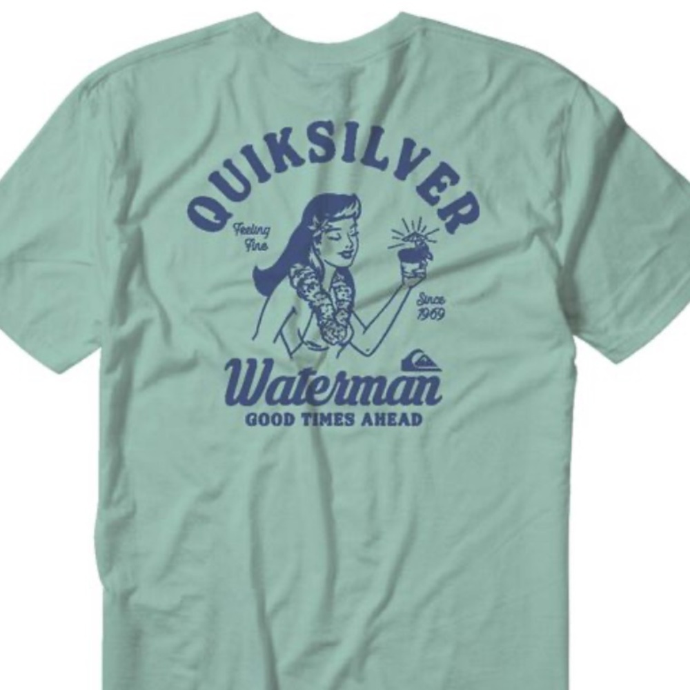 Quiksilver Waterman Good Times Ahead Tee NWOT